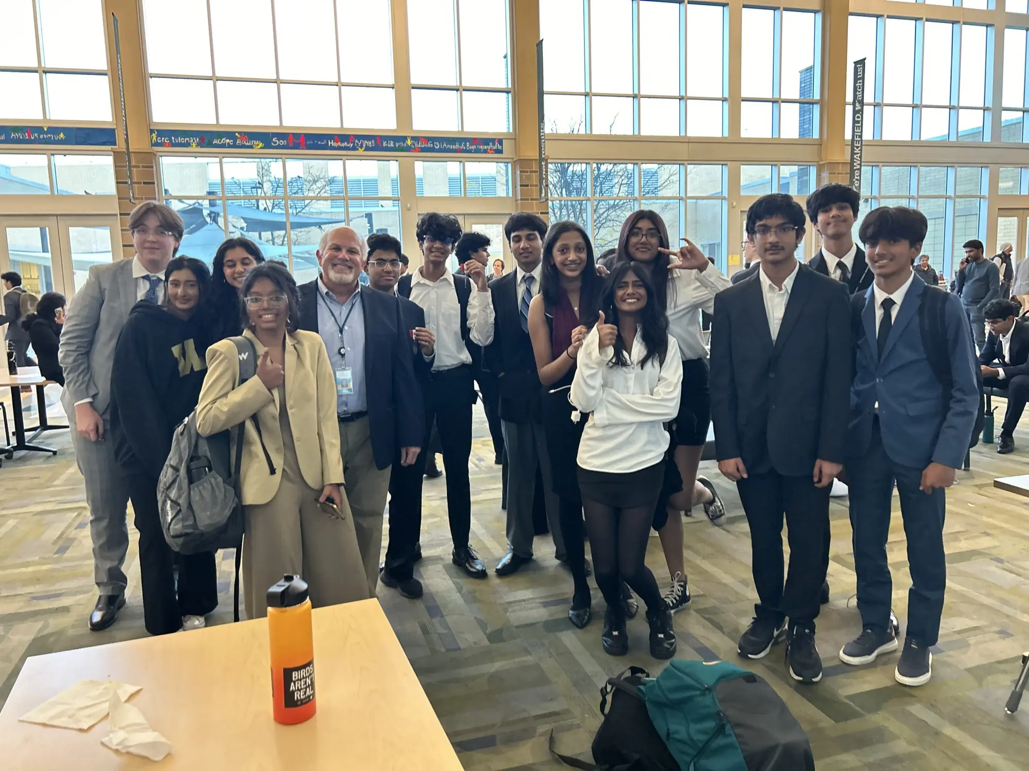 A WASDL team in professional dress gathered together at a tournament